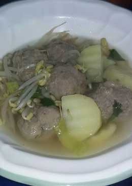 Sup bakso toge menu anak