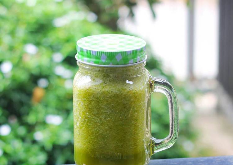 Resep Jus bayam + aneka buah By Khomzah Nur Hozin