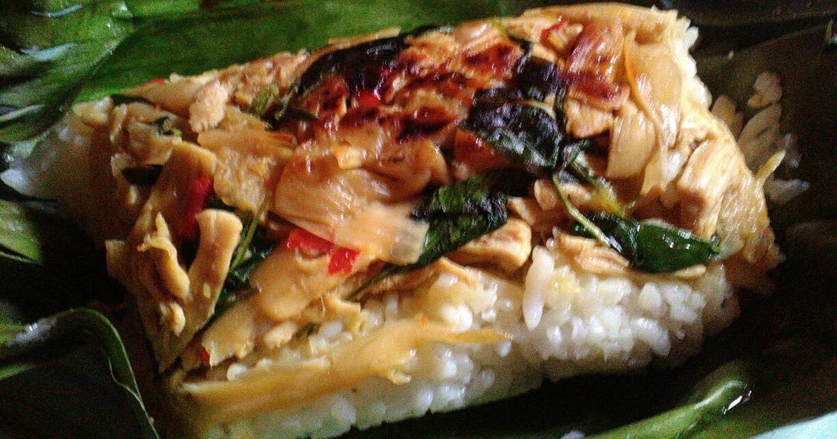 143 resep cara  membuat  nasi bakar isi jamur  enak dan 