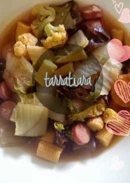 Stir Fried Mix Vegies sausages (Capcay)