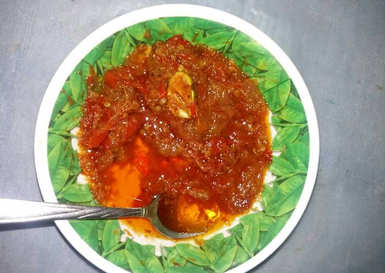 gambar untuk cara membuat Sambal pecel Lele/Ayam