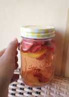 Infused water lemon + strawberry