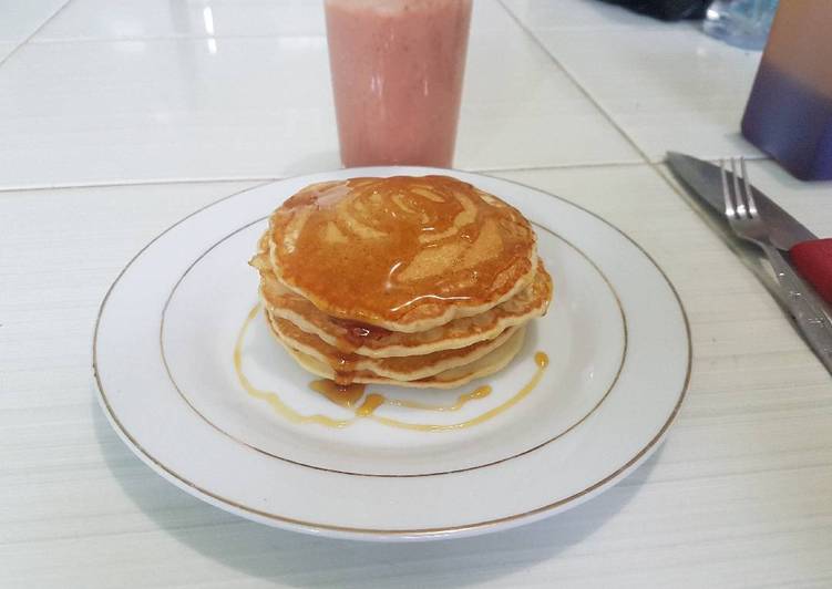 Resep Pancake males Karya Jufry Bibah