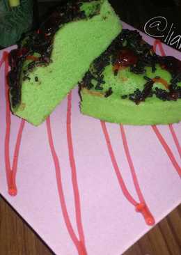 Bolu kukus pandan lembut,enak dan praktis (takaran sendok)