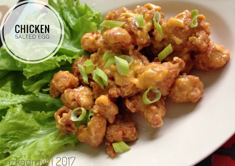 resep Chicken Salted Egg (Ayam Goreng Saus Telur Asin)