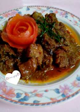 Rendang daging sederhana