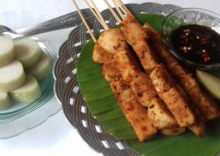 resep makanan Sate kere bumbu rujak (#postingrame2_sate)