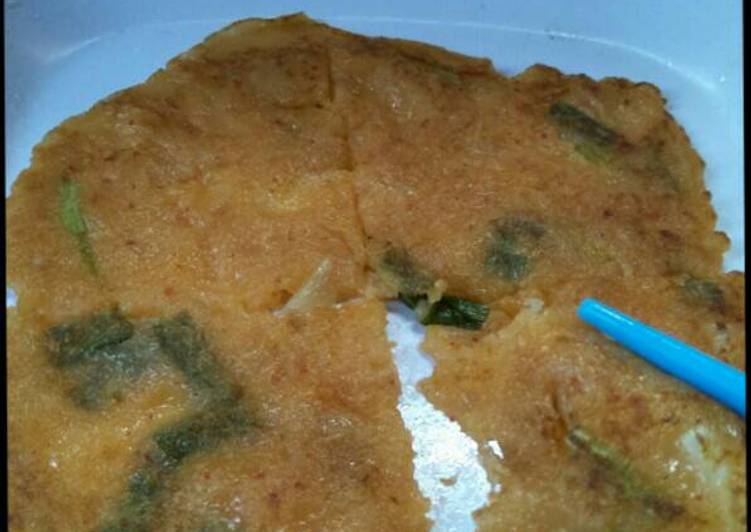 resep lengkap untuk Kimchijeon pancake kimchi korea