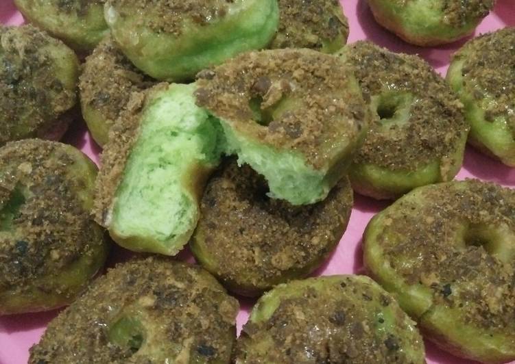 resep makanan Donat Kentang Toping Abon