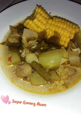 Sayur goreng asem tetelan