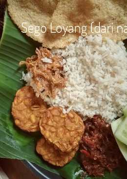 Sego loyang (nasi loyang) Khas Jepara