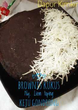 Brownis kukus Ny. Lim toping keju gondrong