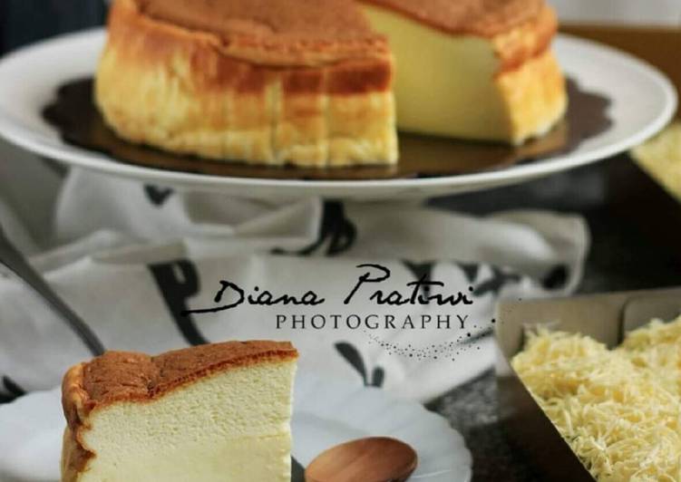 Resep Flourless Japanese cheese cake Keto Kiriman dari Diana Pratiwi