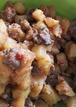 Sambel goreng kentang ati (dgn santan)