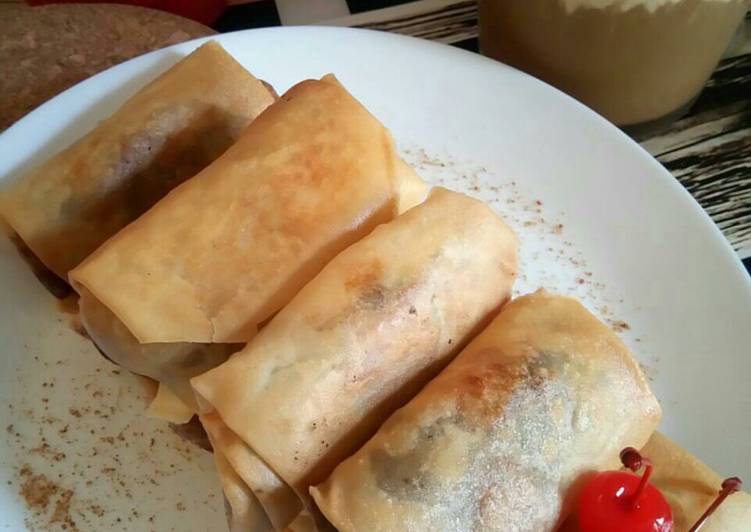 Resep Pisang coklat kacang keju