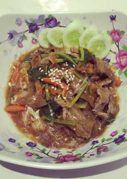 Bihun siram bulgogi sapi
