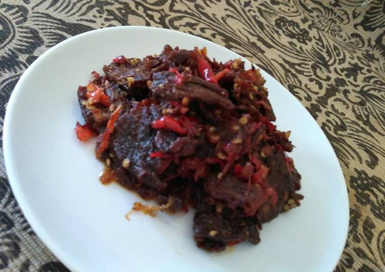 bahan dan cara membuat Dendeng Balado