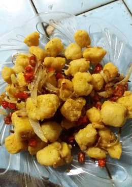 Tumis tahu crispy