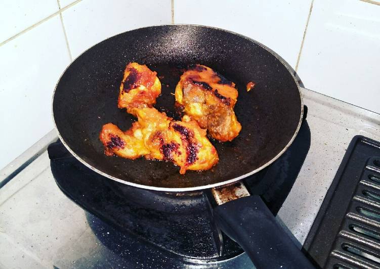 gambar untuk cara membuat Ayam bakar teflon