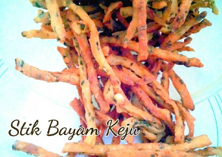 resep masakan Stik Bayam Keju