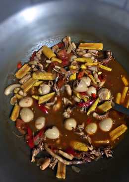 Resep oseng cumi jagung muda