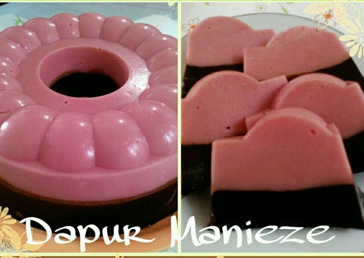 gambar untuk resep Puding Margarin Choco Pink