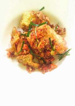 Kreasi Tahu Telur Sambal Korek Bawang