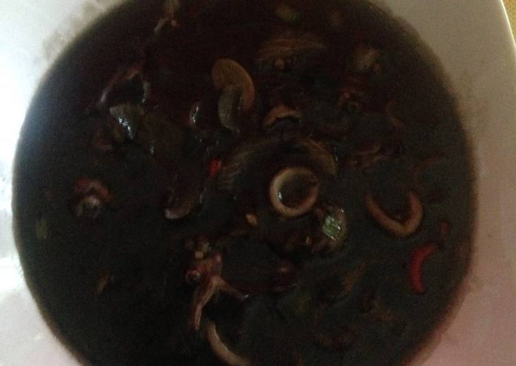 gambar untuk resep Cumi Hitam Saus Tiram