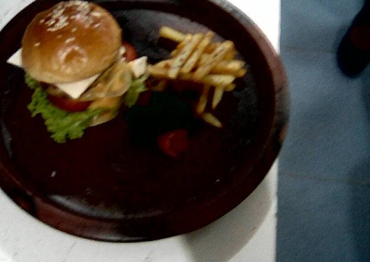 resep Burger tempe