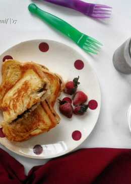 Roti tawar bakar simple