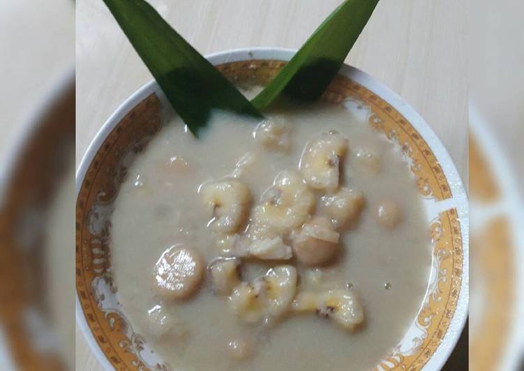 resep makanan Kolak pisang + biji salak kuah durian