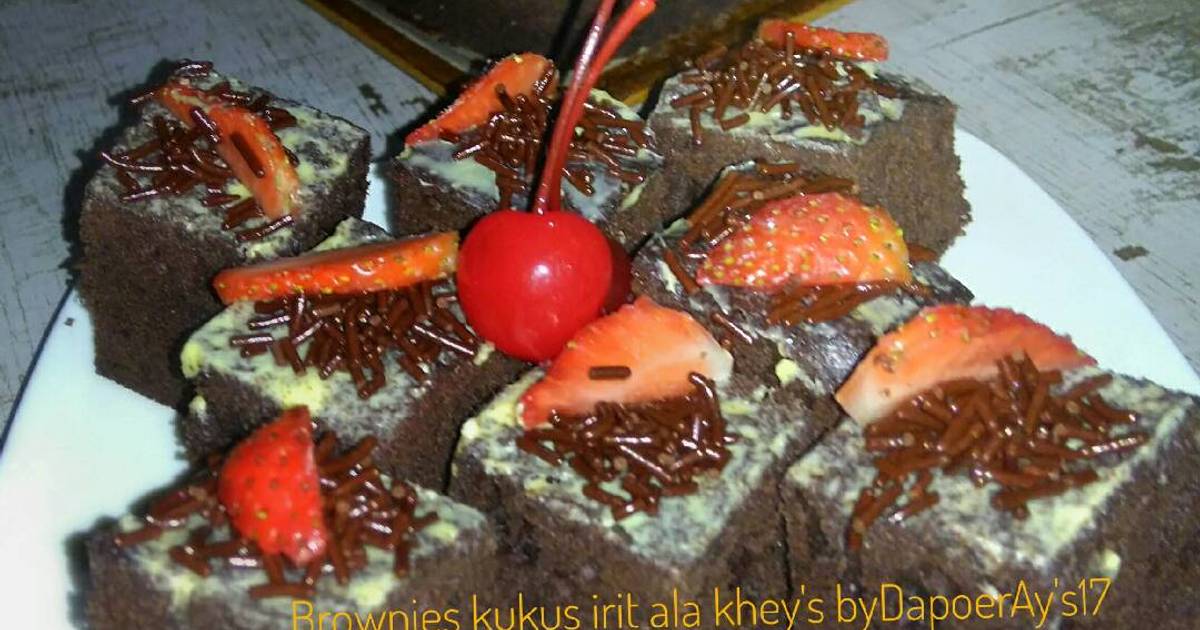  Brownies  kukus  irit  1 474 resep  Cookpad