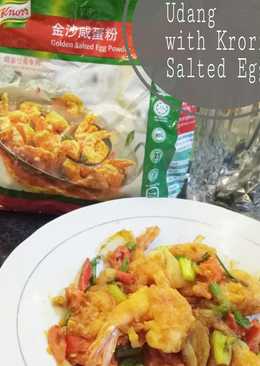 Udang with knorr salted egg