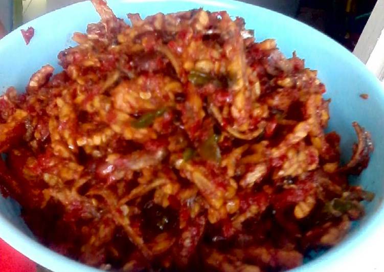 gambar untuk resep Sambal oreg medan (tempe, teri, kacang)