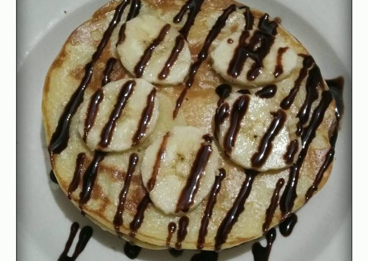 gambar untuk cara membuat Banana Pancake tanpa BP