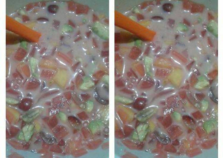 cara membuat Sop buah segar ala fatma miracle