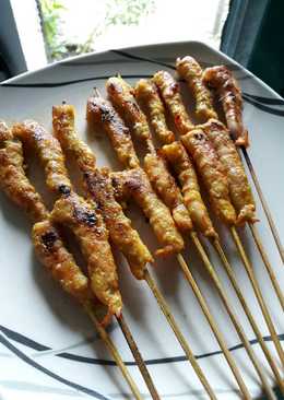 Sate udang ekstra pedas