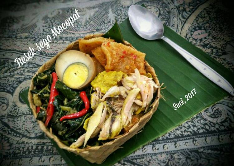 resep lengkap untuk Besek Sego Macopat / Tumis Daun Pepaya / Keto #KF-CP-Bento