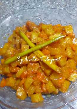 Sambel goreng kentang wortel(santan)