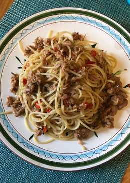 Aglio olio spicy tuna