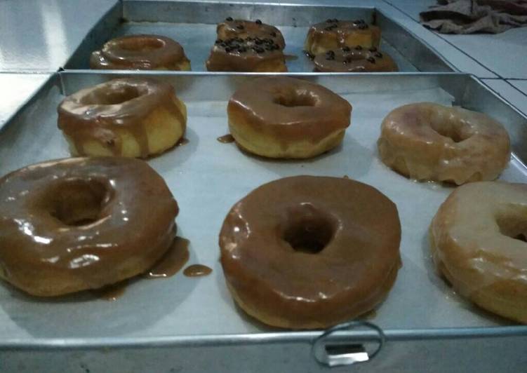 cara membuat Donat lembut empuk tanpa bread improver