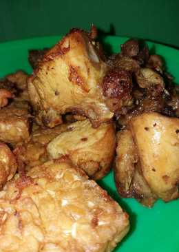 Ayam dan tempe goreng bumbu meresapðŸ'Œ