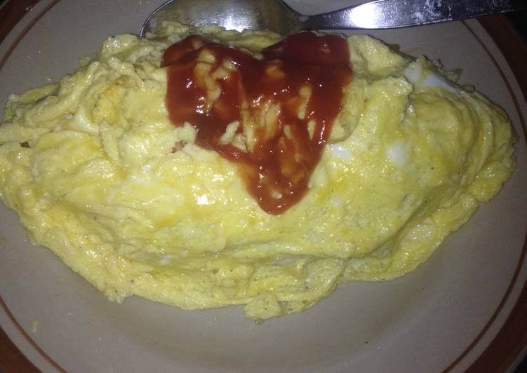 gambar untuk resep makanan Omurice Sederhana