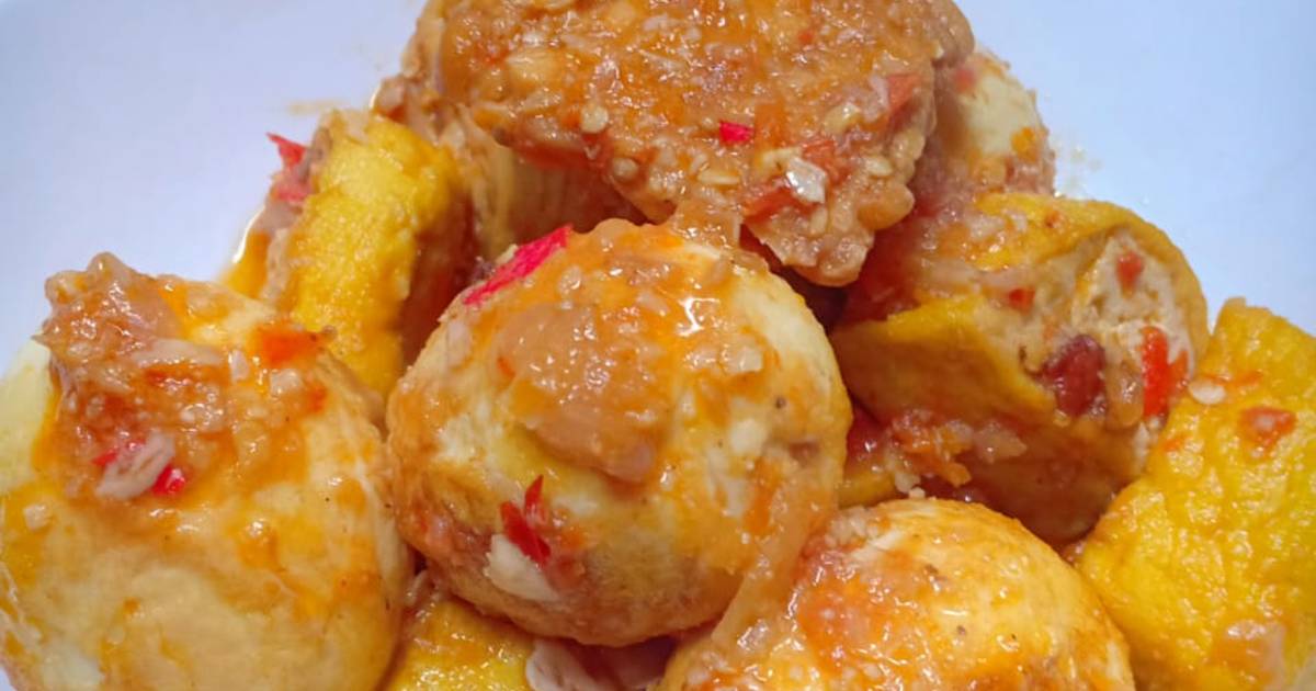  Resep Tahu Tempe dan Telur bumbu Bali oleh Theresia 