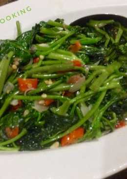Masakan rumahan sederhana Tumis Kangkung