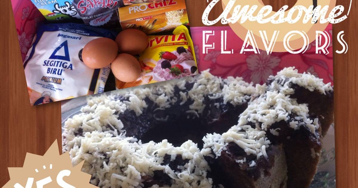 Resep Bolu kukus coklat keju (no mixer & no baking soda)