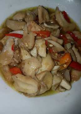 Tumis jamur kancing