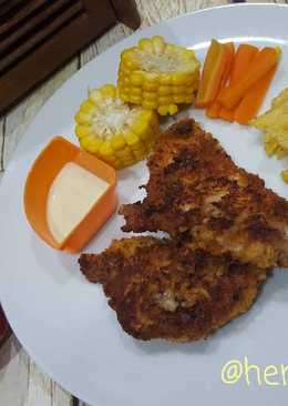 Steak ayam panir keju