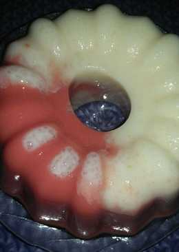 Puding susu+jambu biji merah