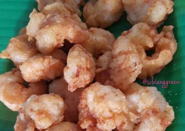 cara membuat Udang goreng tepung